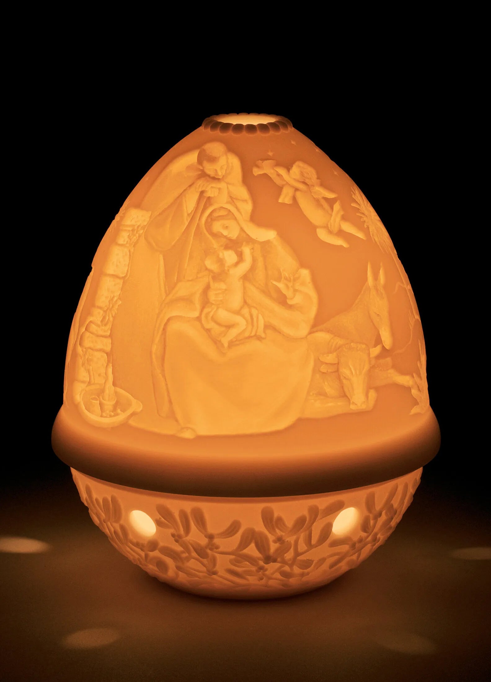 Lladro Nativity Lithophane Votive Light-Goviers