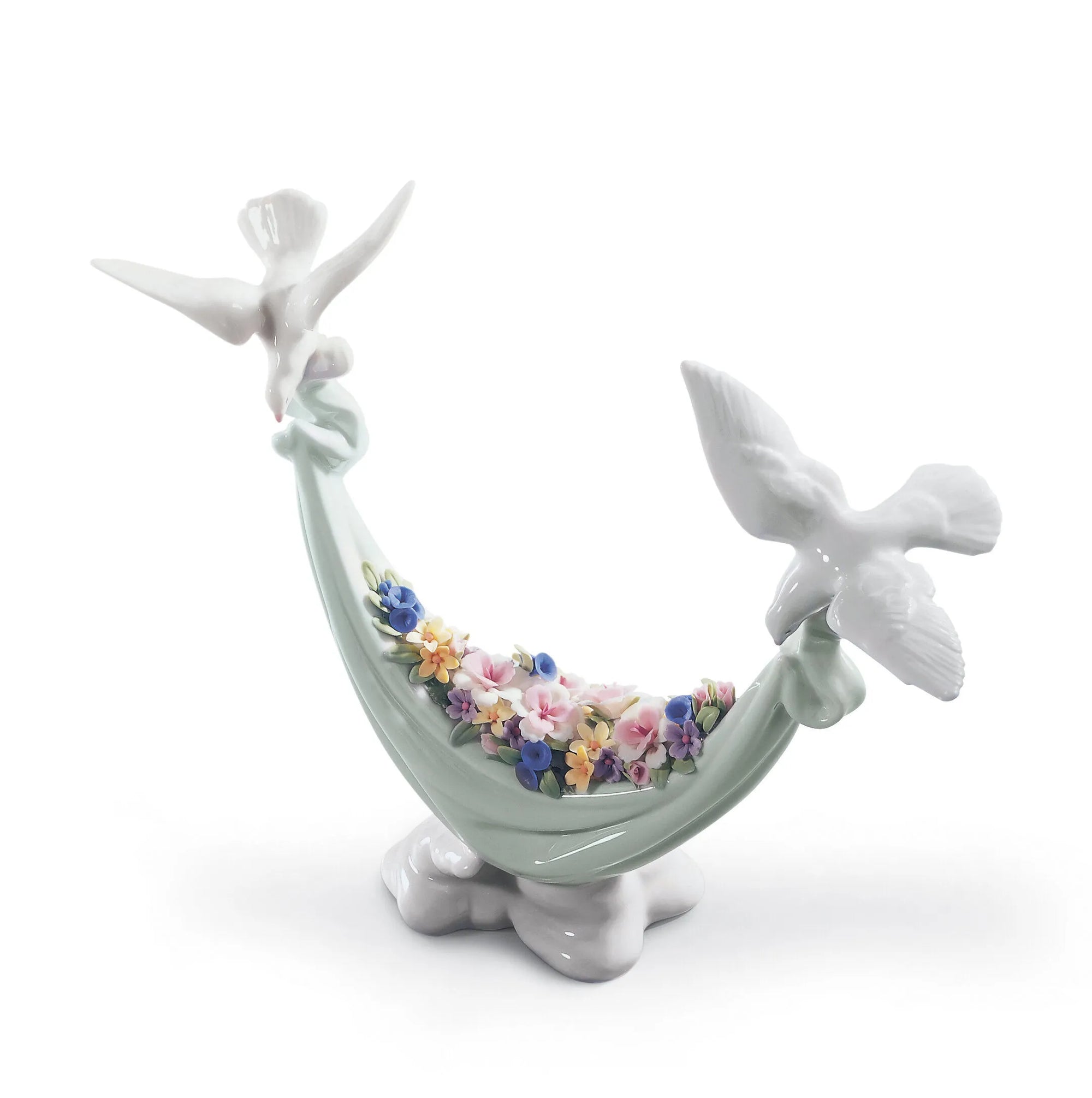 Lladro Petals of Peace Doves Figurine-Goviers
