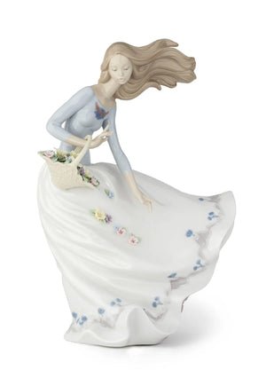 Lladro Petals of The Wind Woman Figurine-Goviers