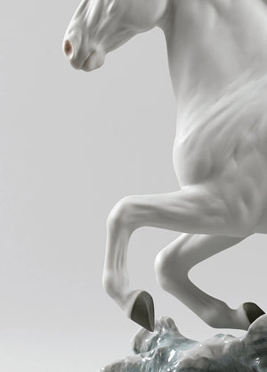 Lladro Riding Her Horse on the Seashore-Goviers