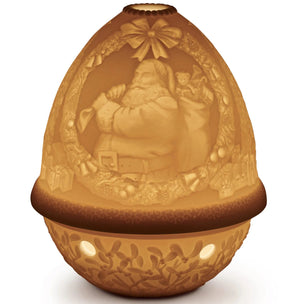 Lladro Santa Claus Lithophane Votive Light-Goviers