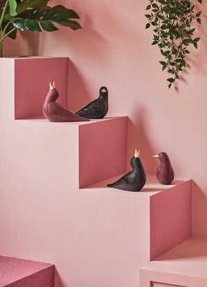 Lladro Starling II Figurine. Black-Goviers