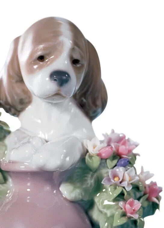 Lladro Take Me Home Dog Figurine-Goviers