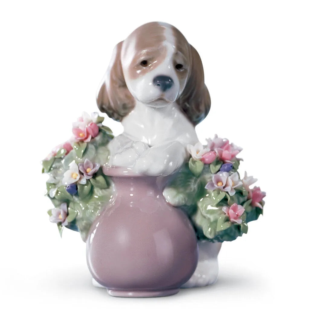 Lladro Take Me Home Dog Figurine-Goviers