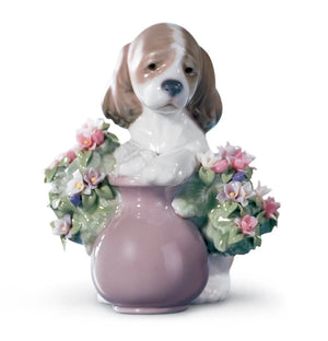 Lladro Take Me Home Dog Figurine-Goviers