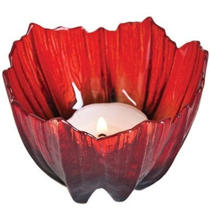 Maleras Remembrance Poppy Votive-Glass-Goviers