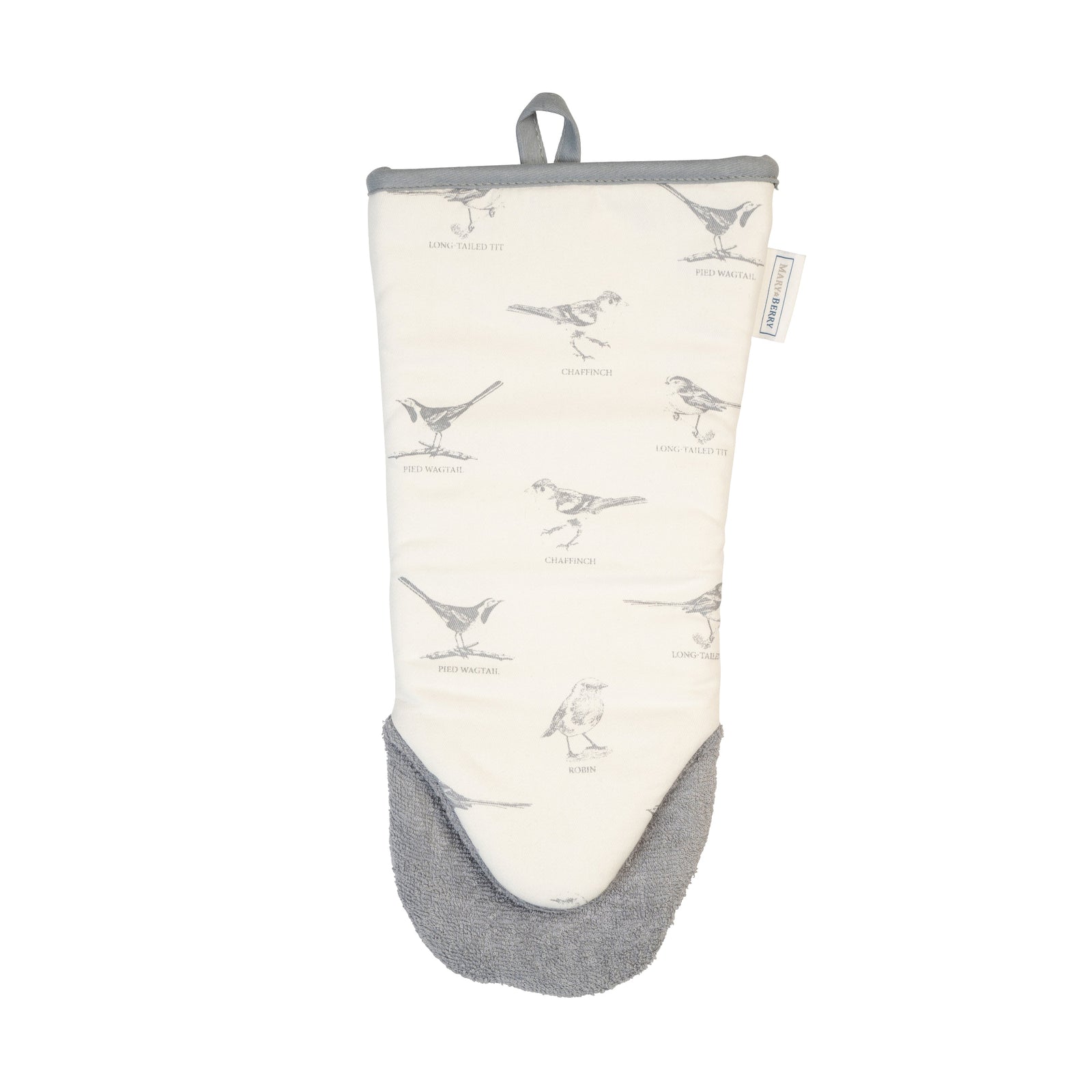 Mary Berry English Garden Birds Gauntlet Oven Glove-Goviers