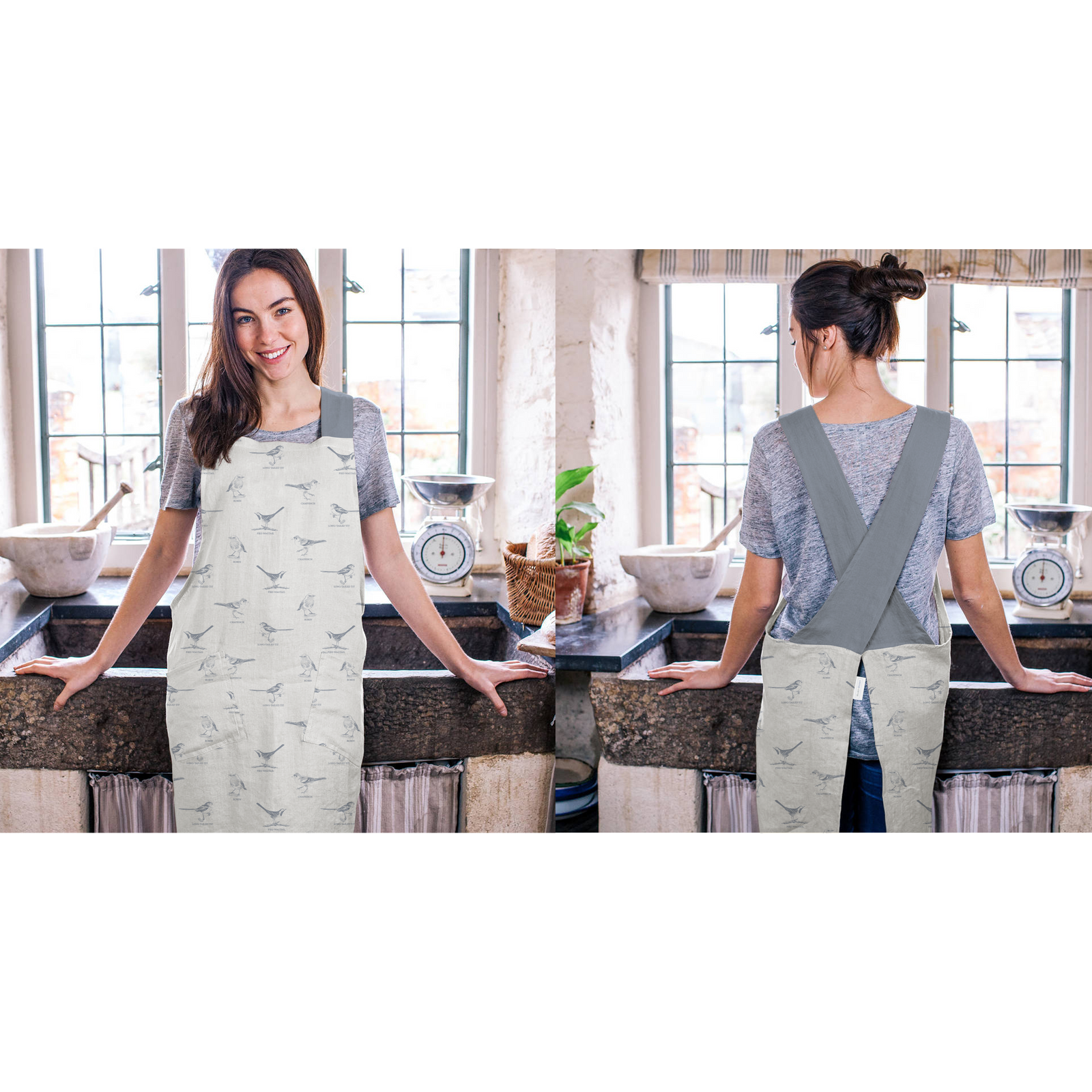 Mary Berry English Garden Cross Back Apron-Goviers