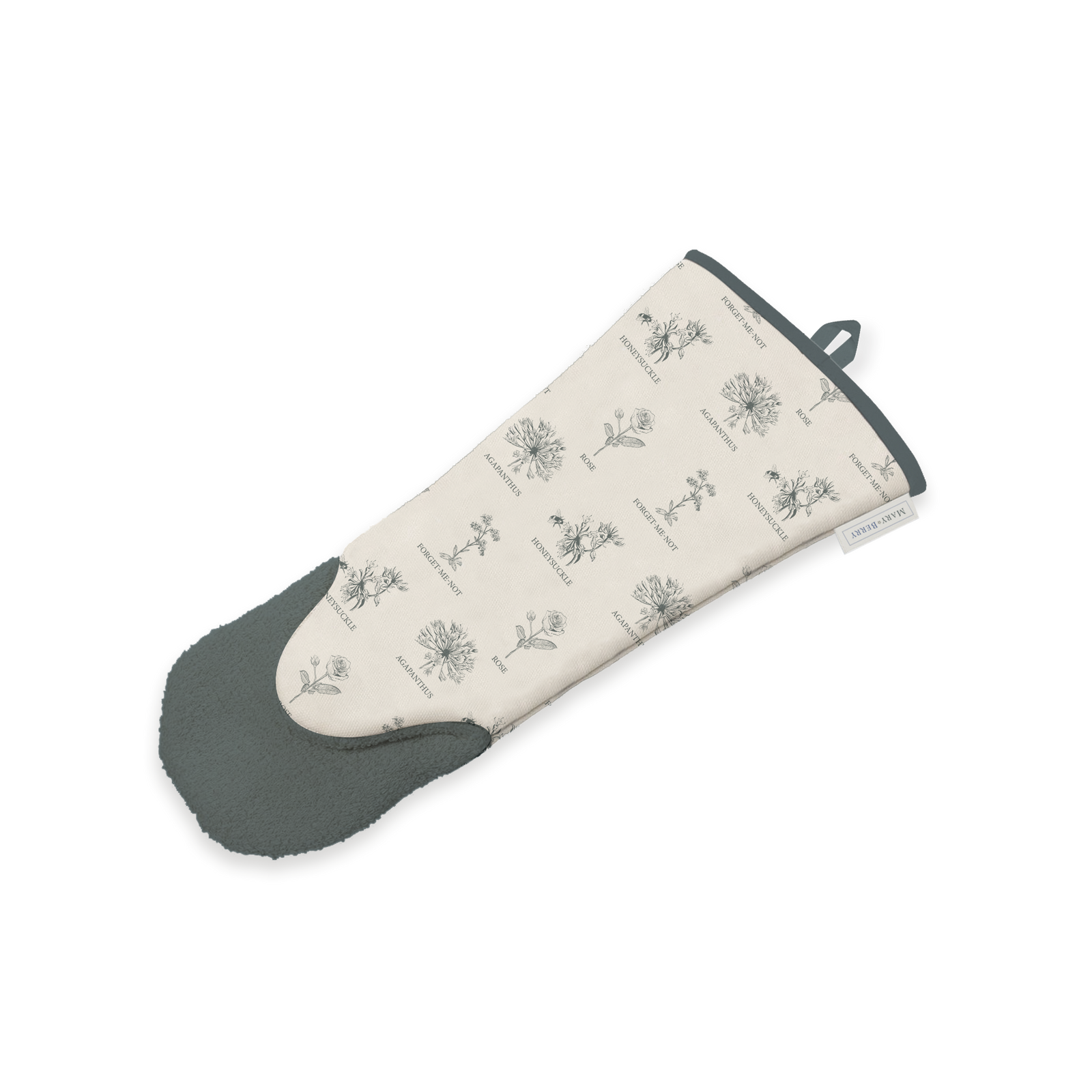 Mary Berry English Garden Flowers Gauntlet Oven Glove-Goviers