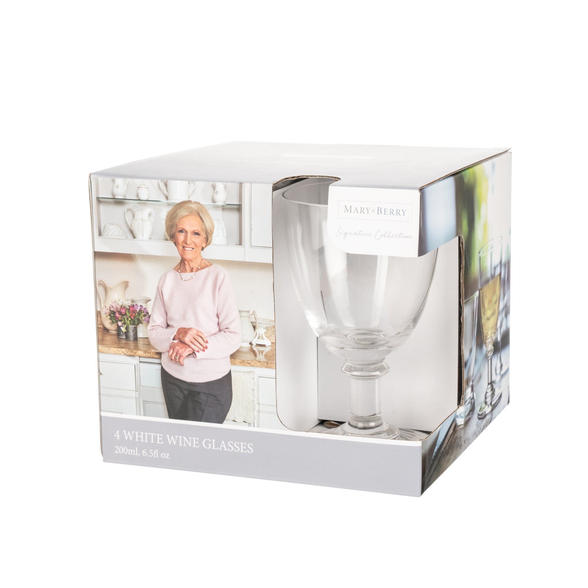 Mary Berry Signature Collection White Wine Glass Set of 4-Goviers