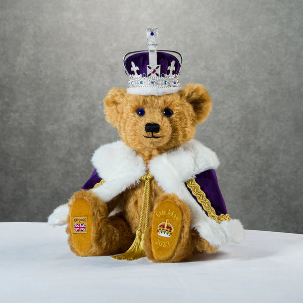 Merrythought King Charles III Coronation Teddy Bear - Goviers of