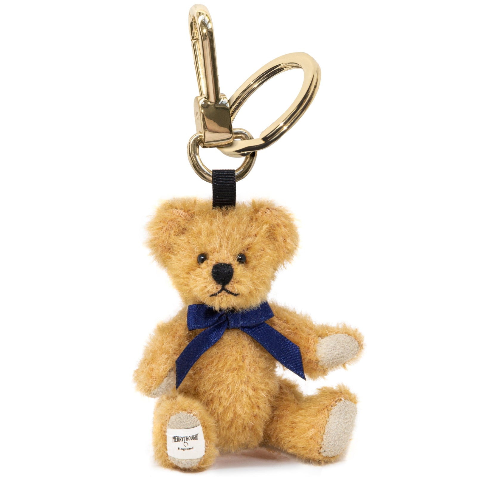 Merrythought Teddy Bear Key Charm Gold-Goviers