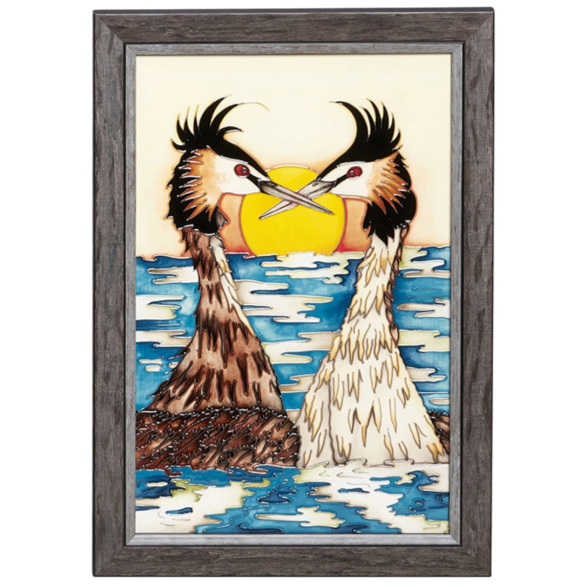 Moorcroft A Kiss On The Water Plaque-Goviers
