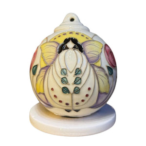 Moorcroft Angel And Rose Bauble NEW-Goviers