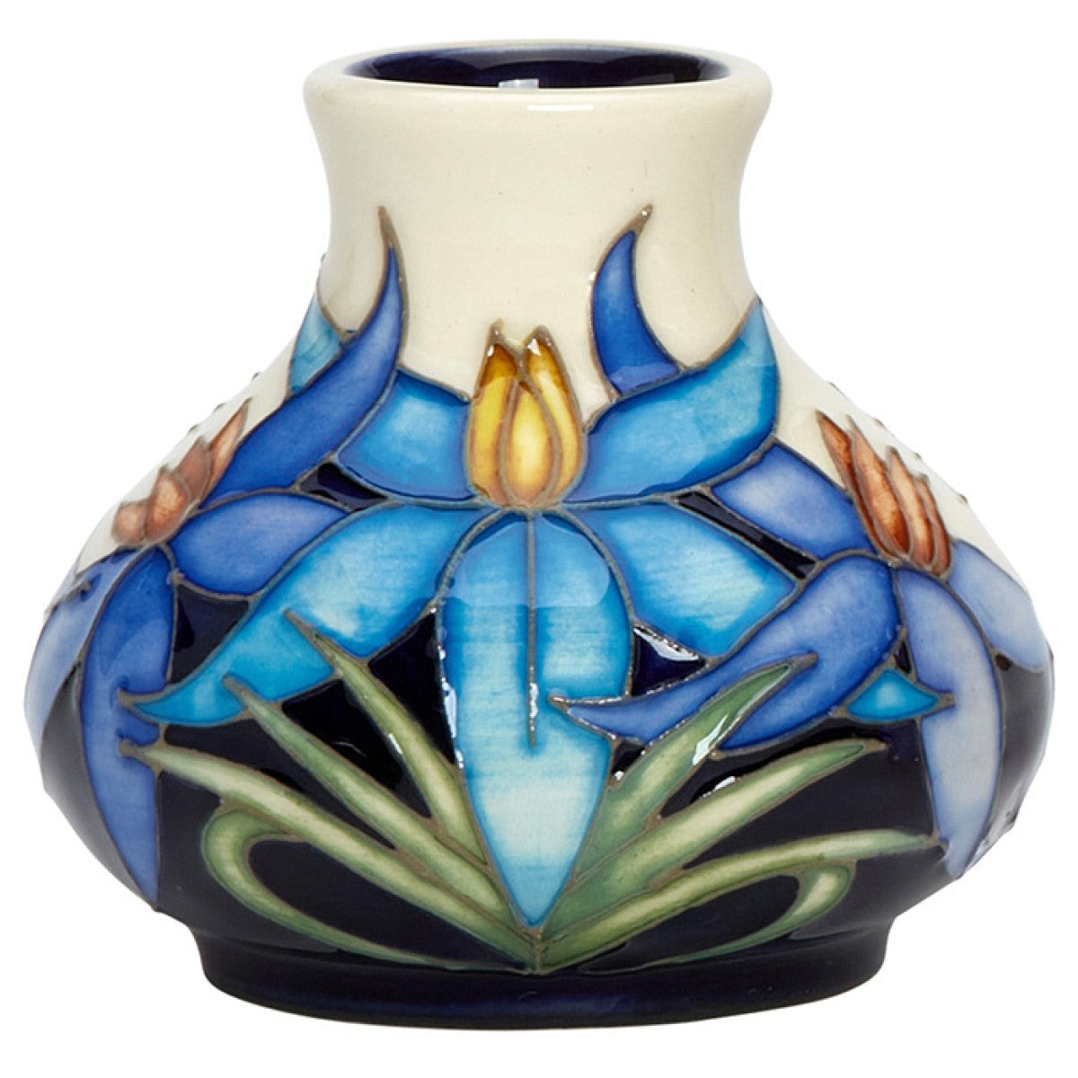 Moorcroft Blue Tinsel Vase-Goviers