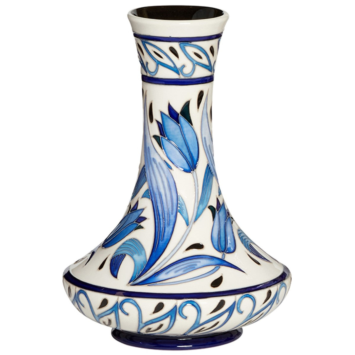 Moorcroft Blue Tulips Vase-Goviers