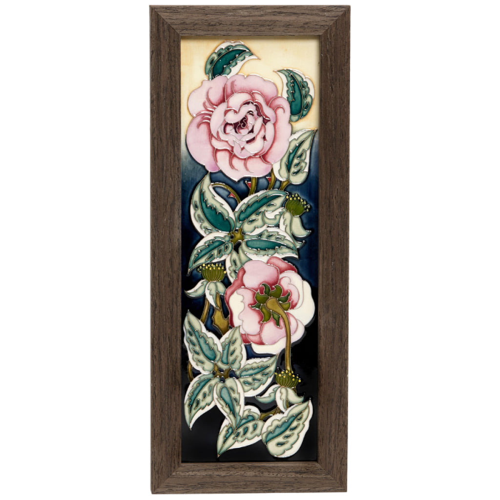 Moorcroft Chawton Rose Plaque-Goviers