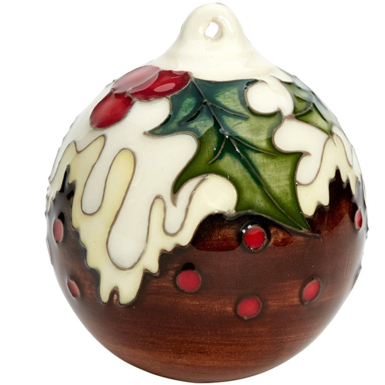 Moorcroft Christmas Pudding Bauble-Collectables-Goviers