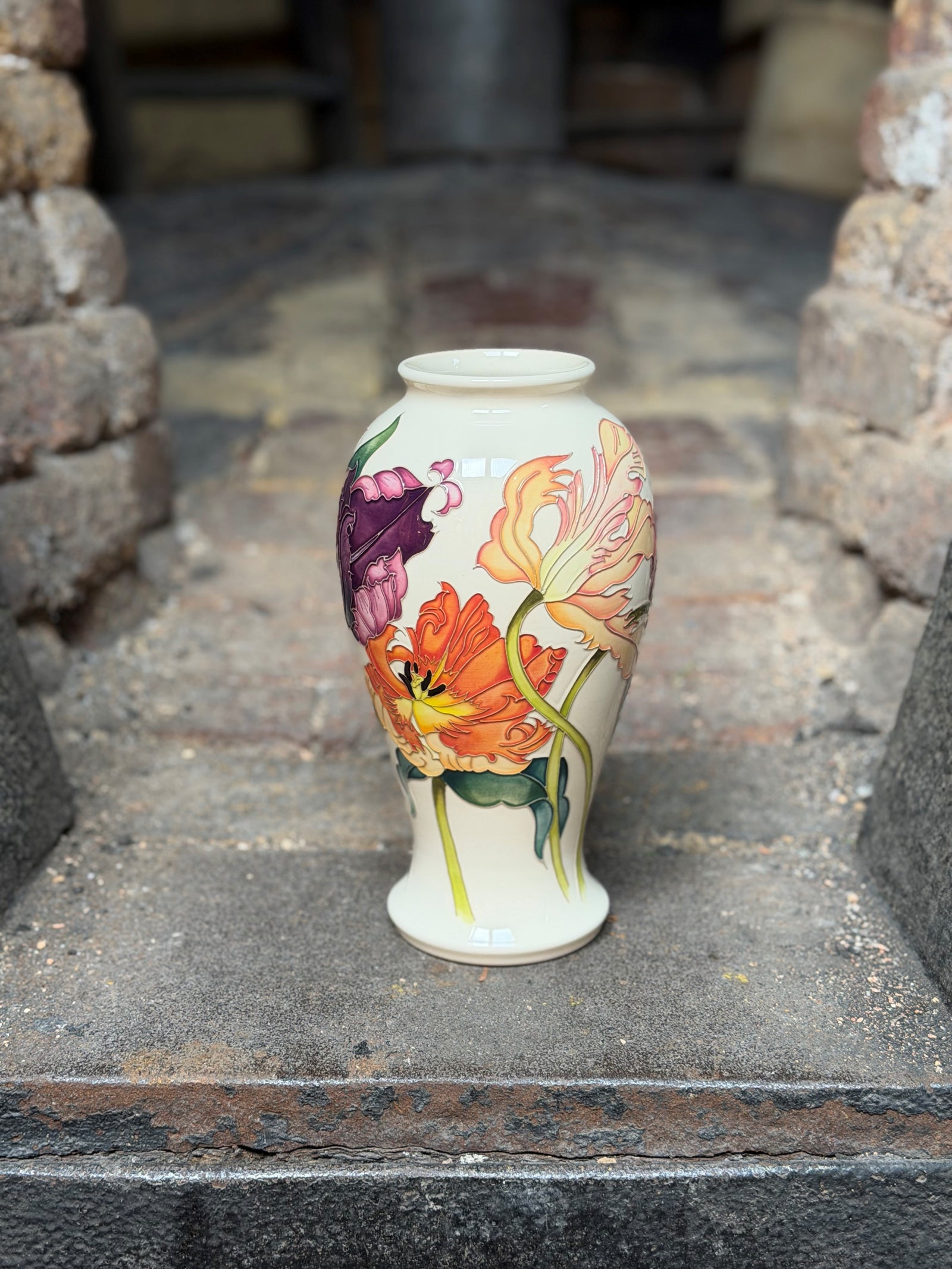 Moorcroft Flames of Spring Vase 46/10-Goviers