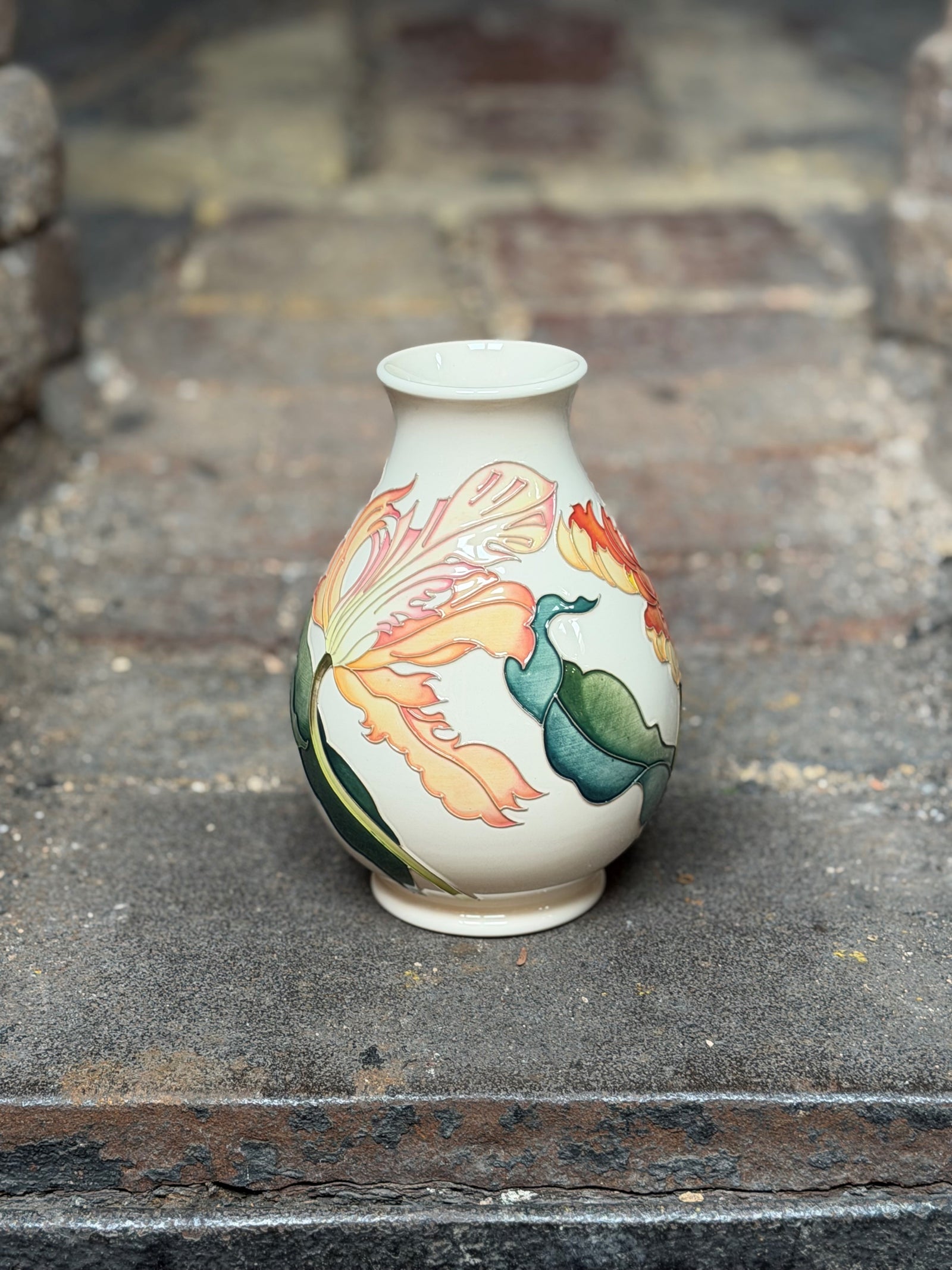 Moorcroft Flames of Spring Vase 7/7-Goviers