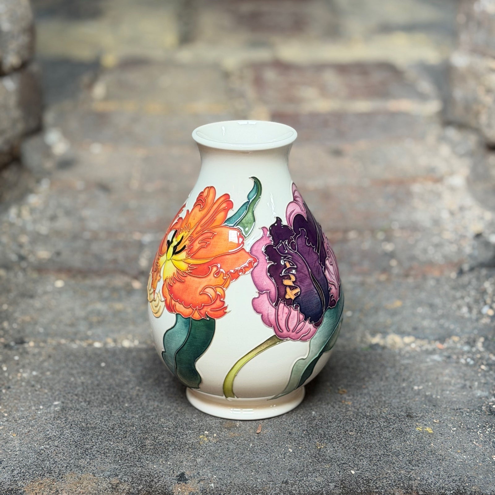 Moorcroft Flames of Spring Vase 7/7-Goviers