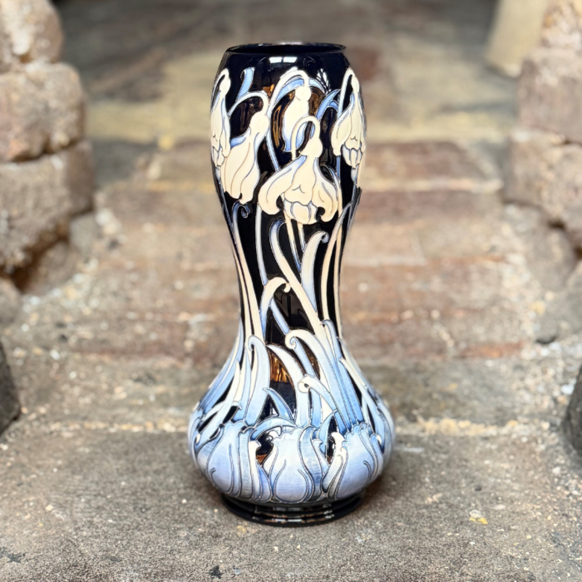 Moorcroft Florian Snowdrop Vase-Goviers