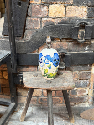 Moorcroft Garden Grace Blue Lamp-Goviers