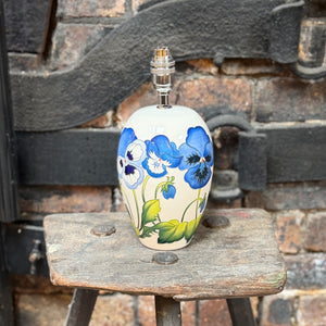 Moorcroft Garden Grace Blue Lamp-Goviers