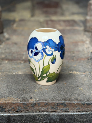Moorcroft Garden Grace Blue Vase 102/7-Goviers