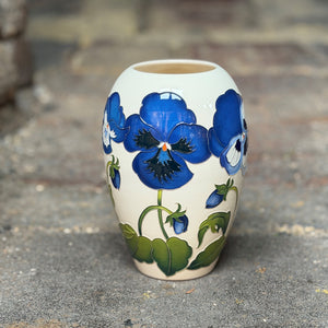 Moorcroft Garden Grace Blue Vase 102/7-Goviers