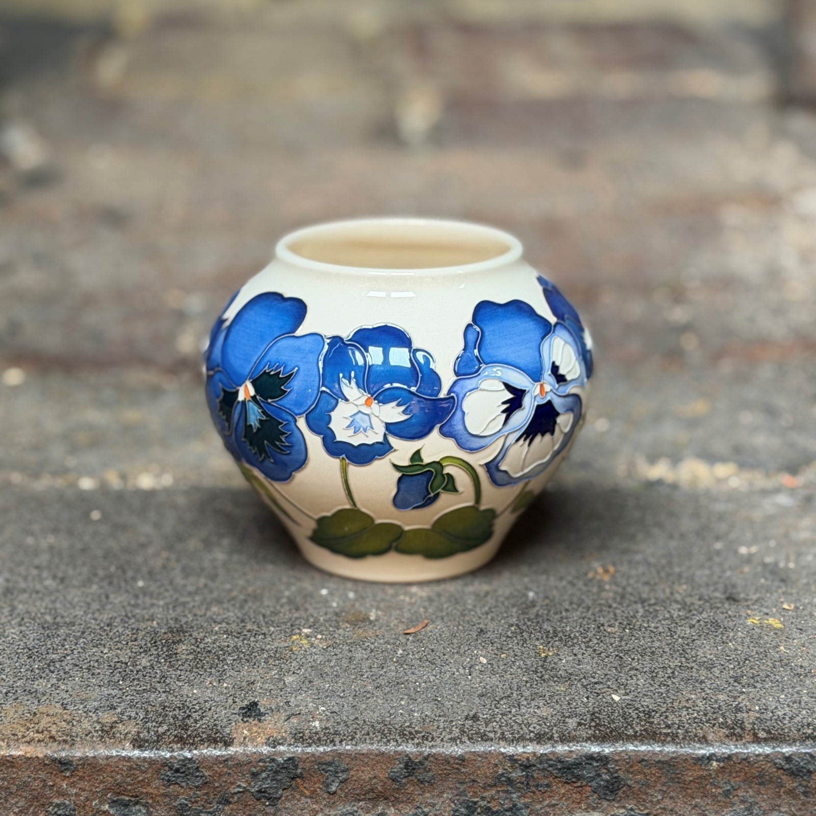 Moorcroft Garden Grace Blue Vase 402/4-Goviers