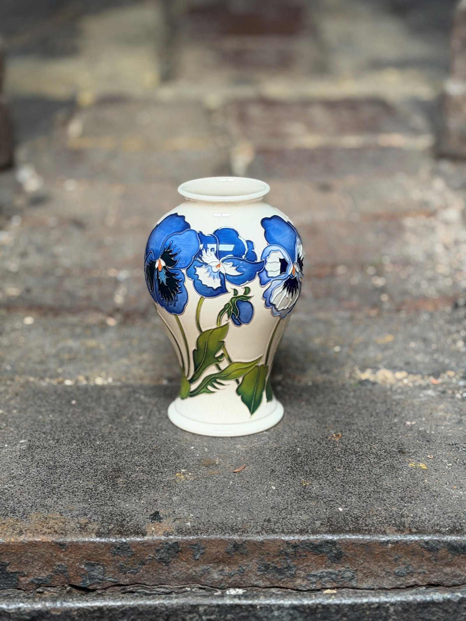 Moorcroft Garden Grace Blue Vase 65/6-Goviers