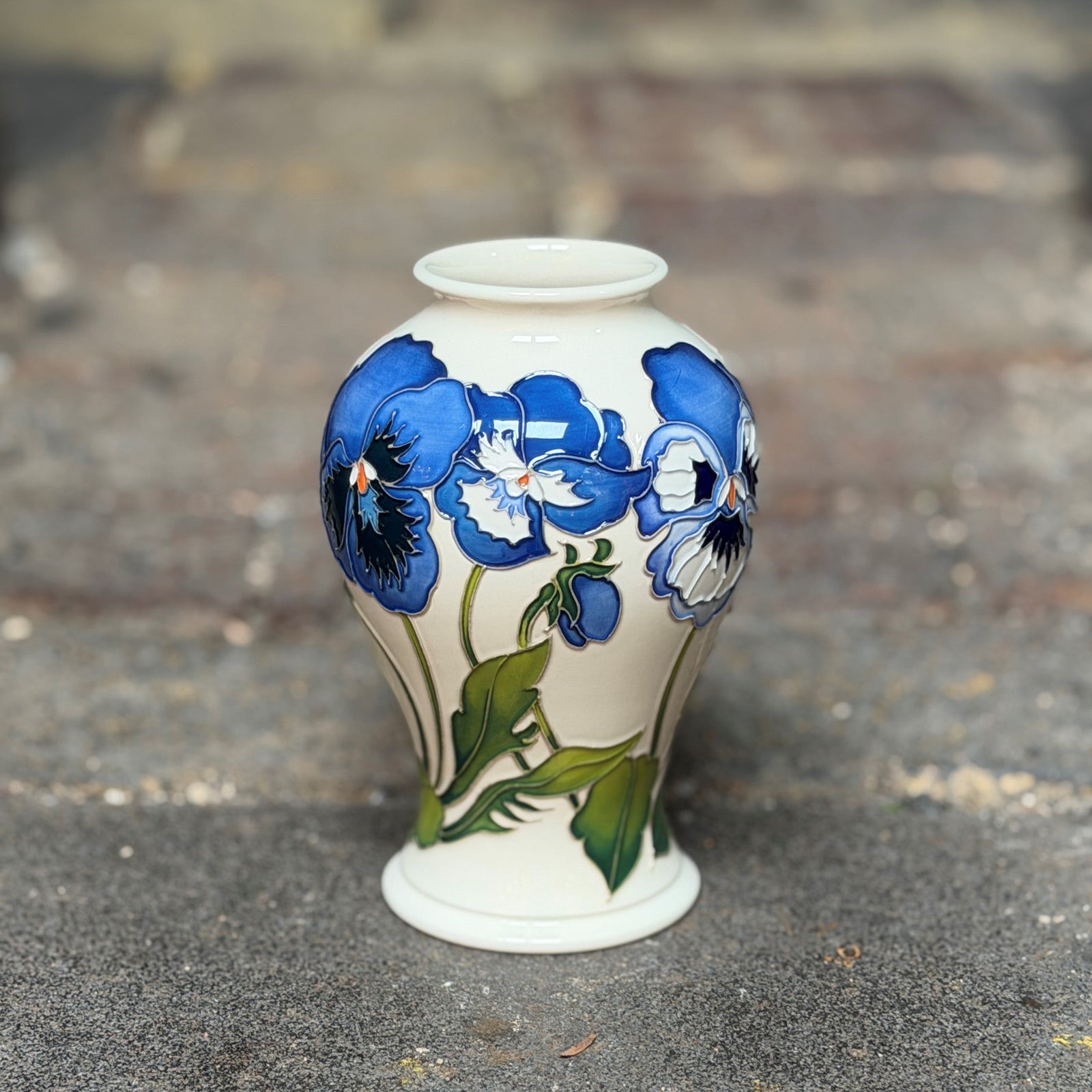 Moorcroft Garden Grace Blue Vase 65/6-Goviers