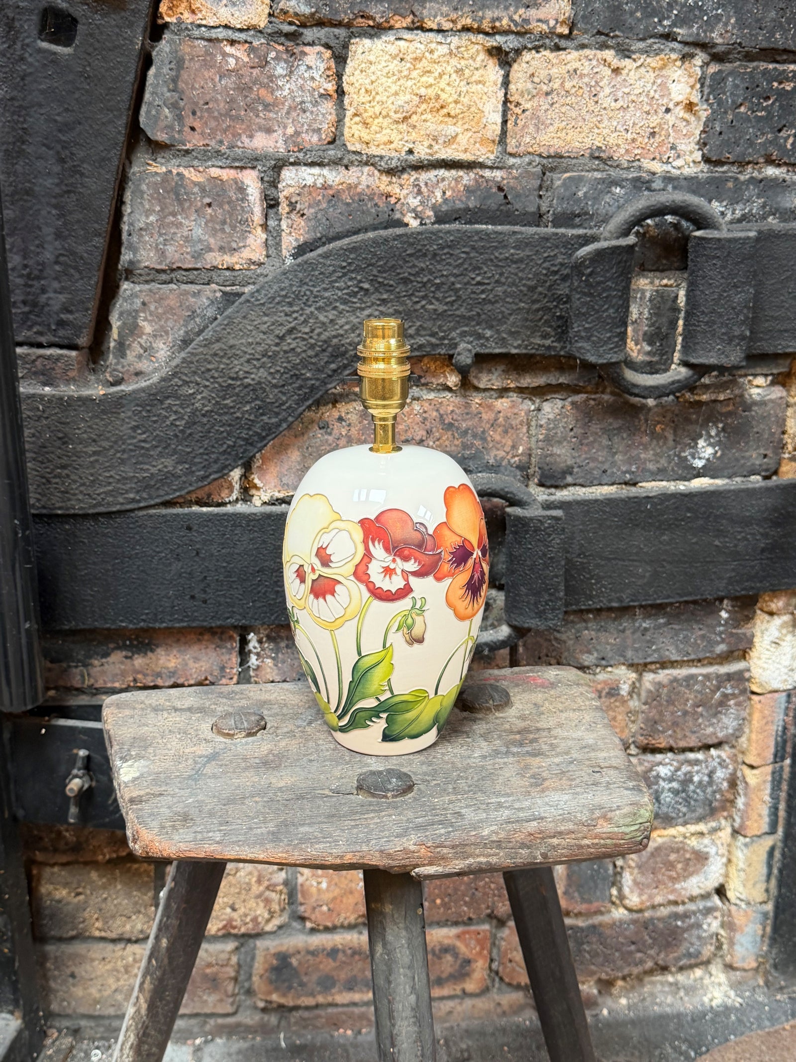 Moorcroft Garden Grace Orange Lamp-Goviers