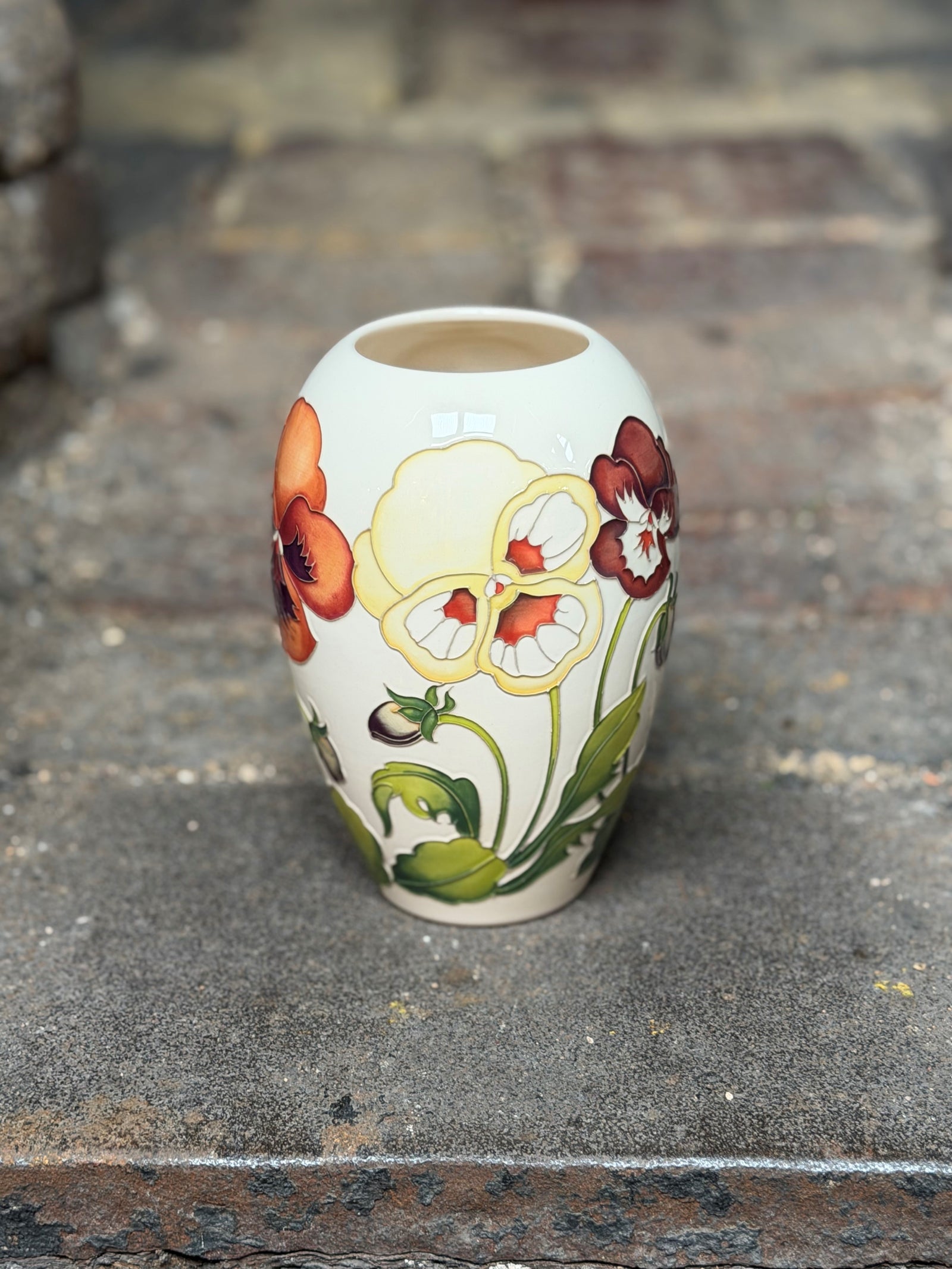 Moorcroft Garden Grace Orange Vase 102/7-Goviers