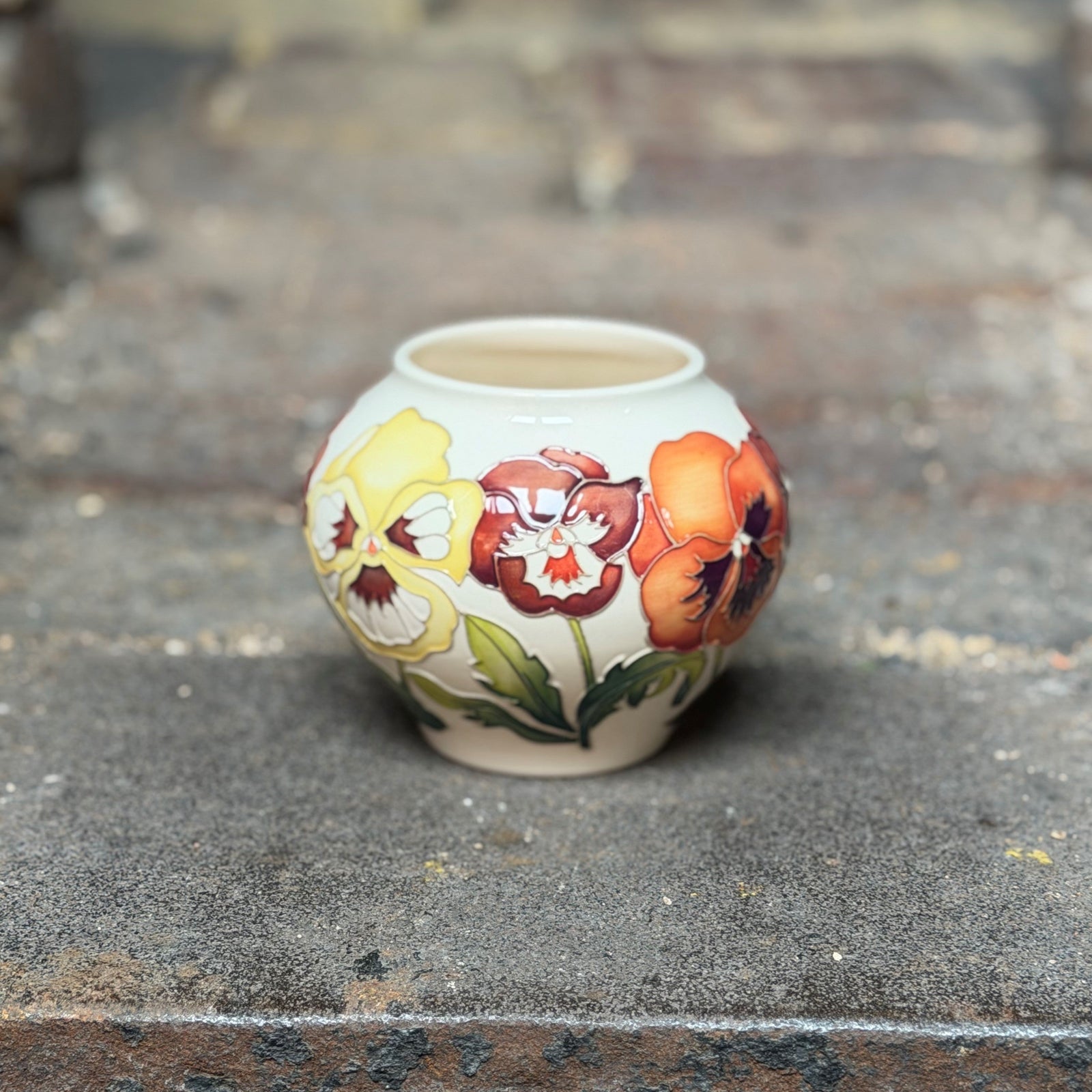 Moorcroft Garden Grace Orange Vase 402/4-Goviers