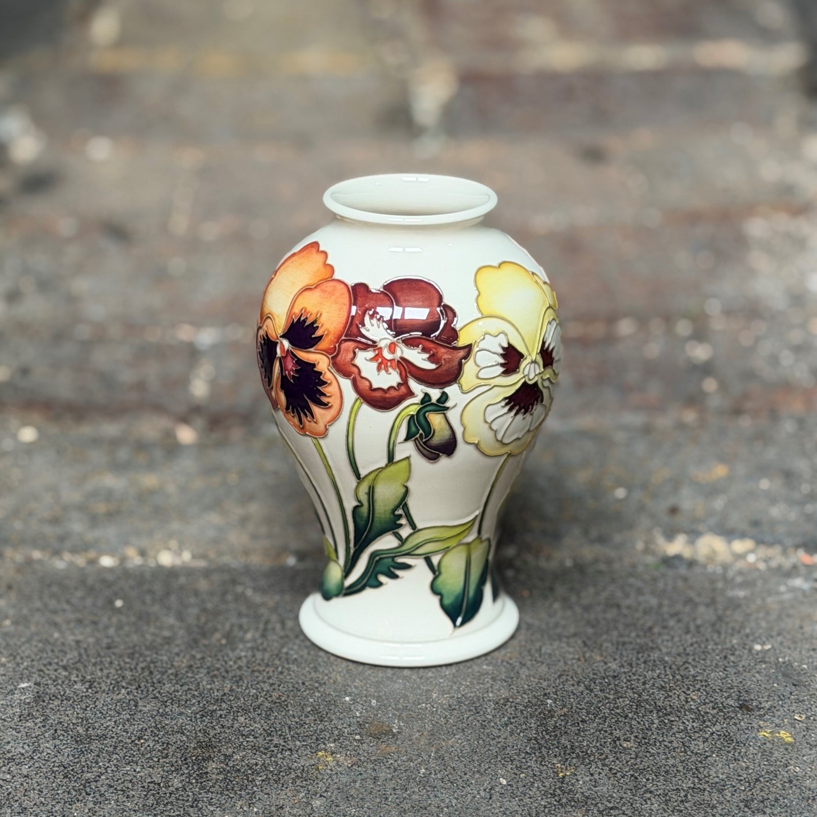 Moorcroft Garden Grace Orange Vase 65/6-Goviers