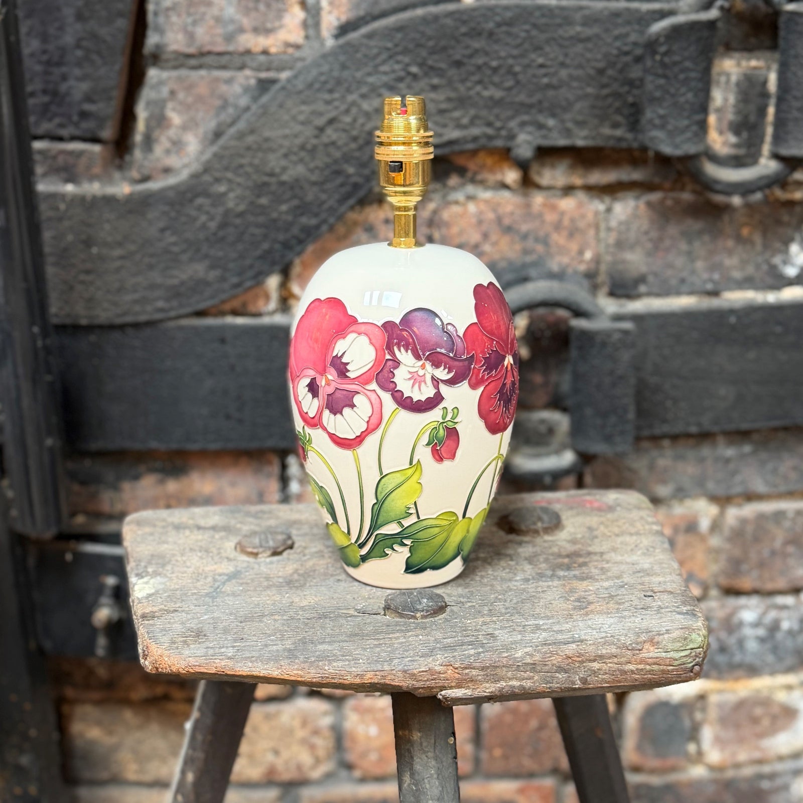 Moorcroft Garden Grace Pink Lamp-Goviers