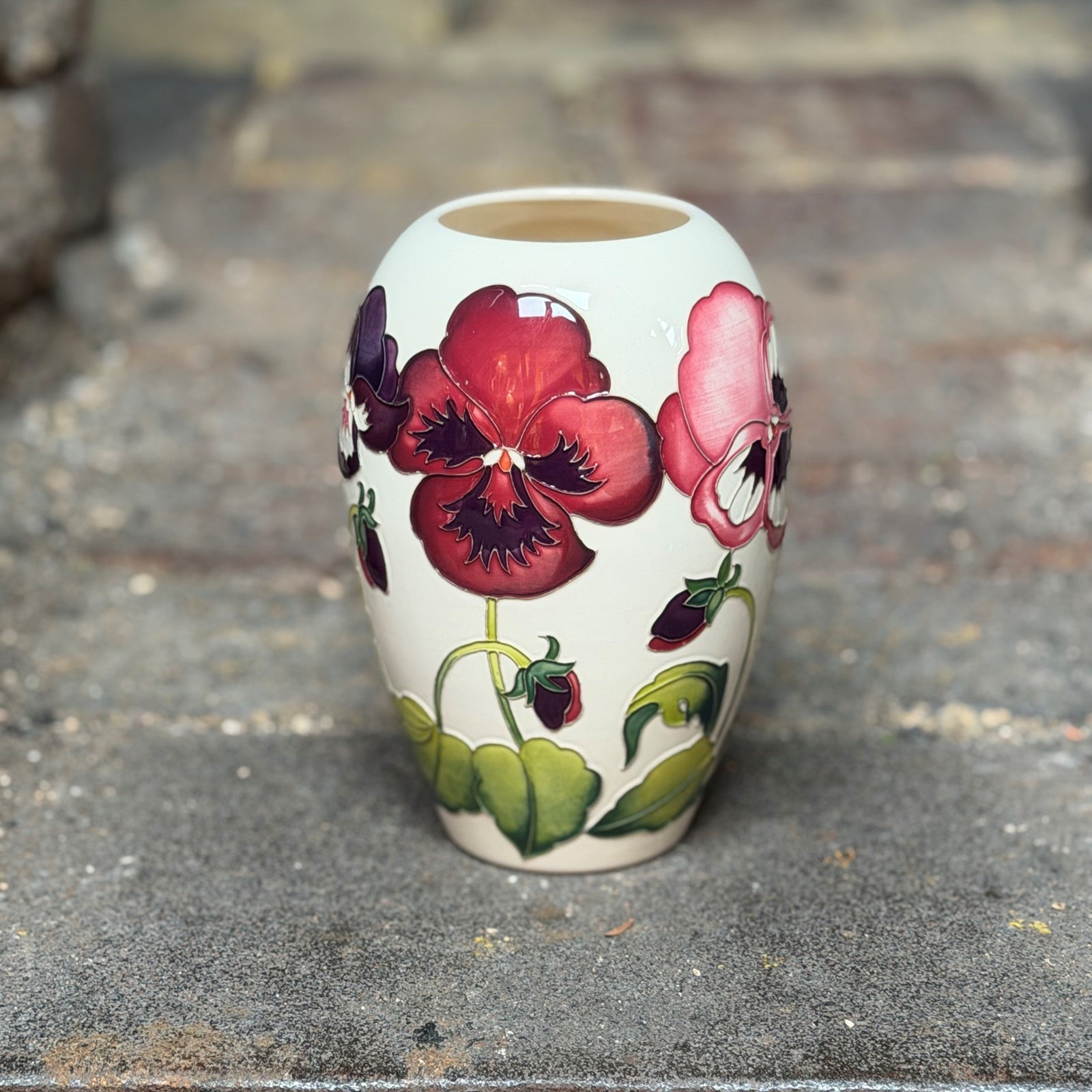 Moorcroft Garden Grace Pink Vase 102/7-Goviers