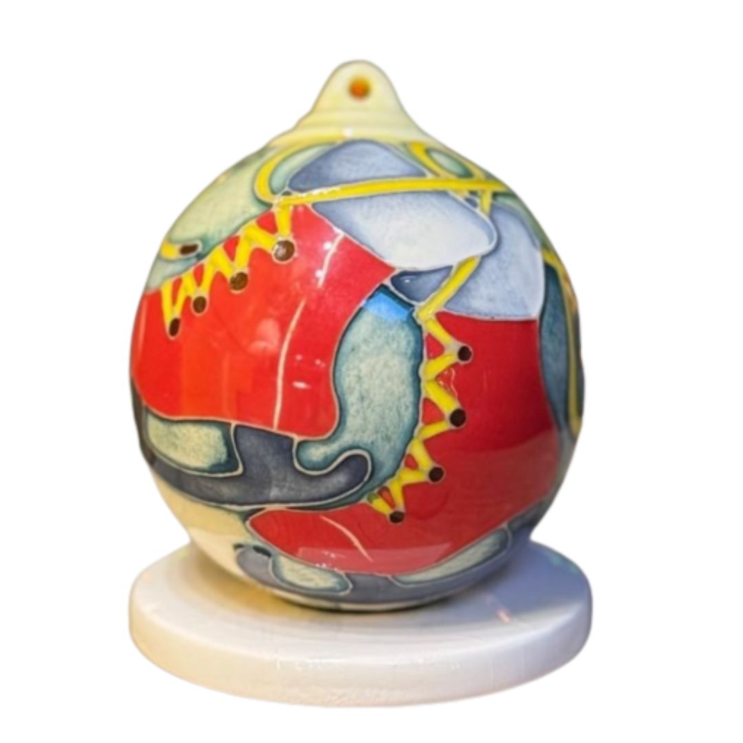 Moorcroft Get Your Skates on Bauble NEW-Goviers