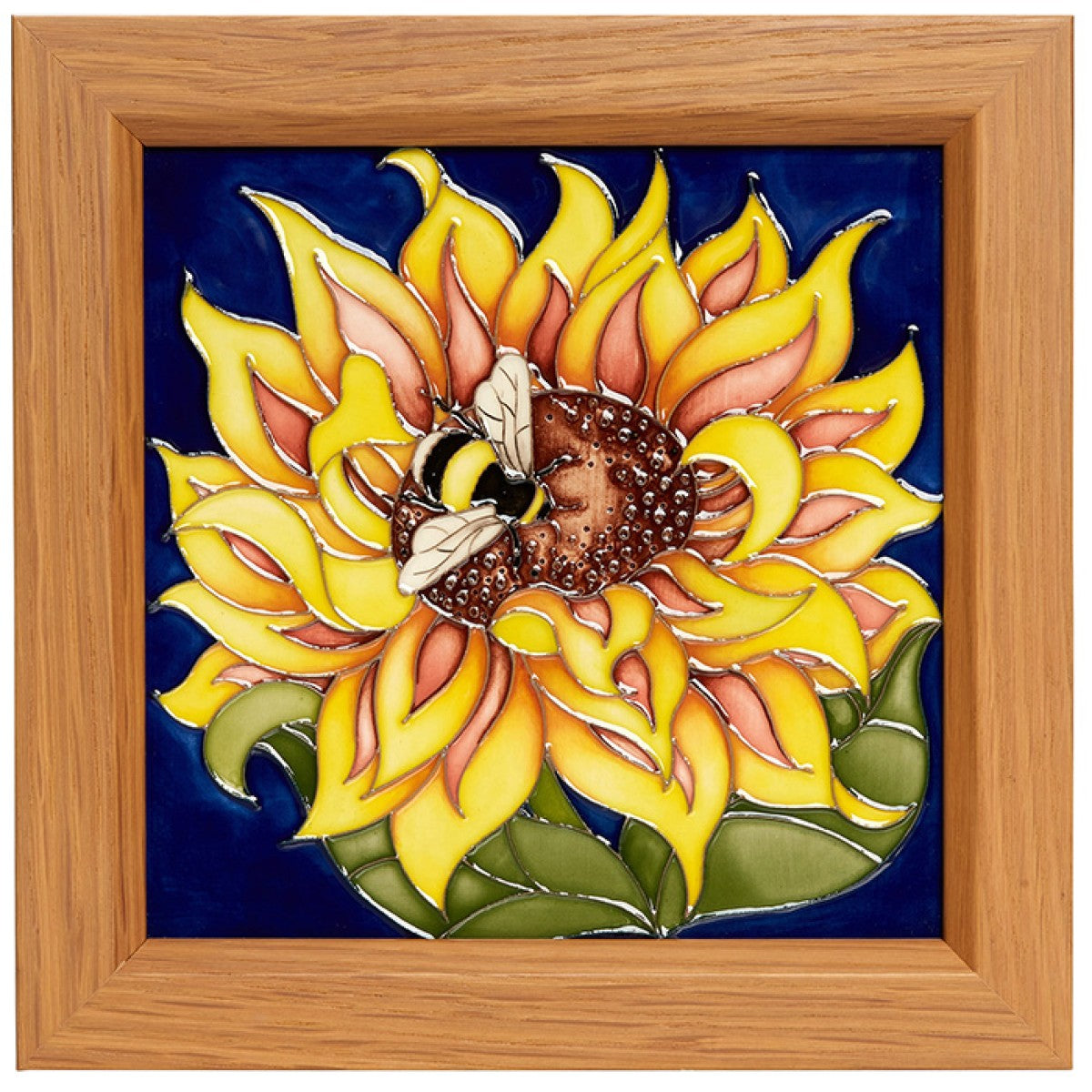 Moorcroft Golden Flower Of Hope Plaque-Goviers