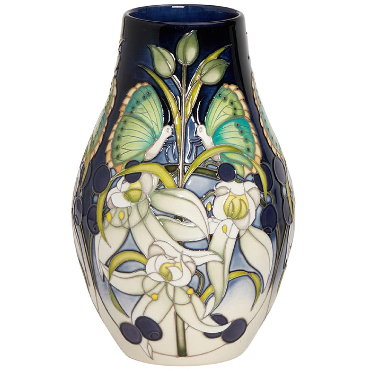 Moorcroft Green Hairstreaks Vase-Goviers