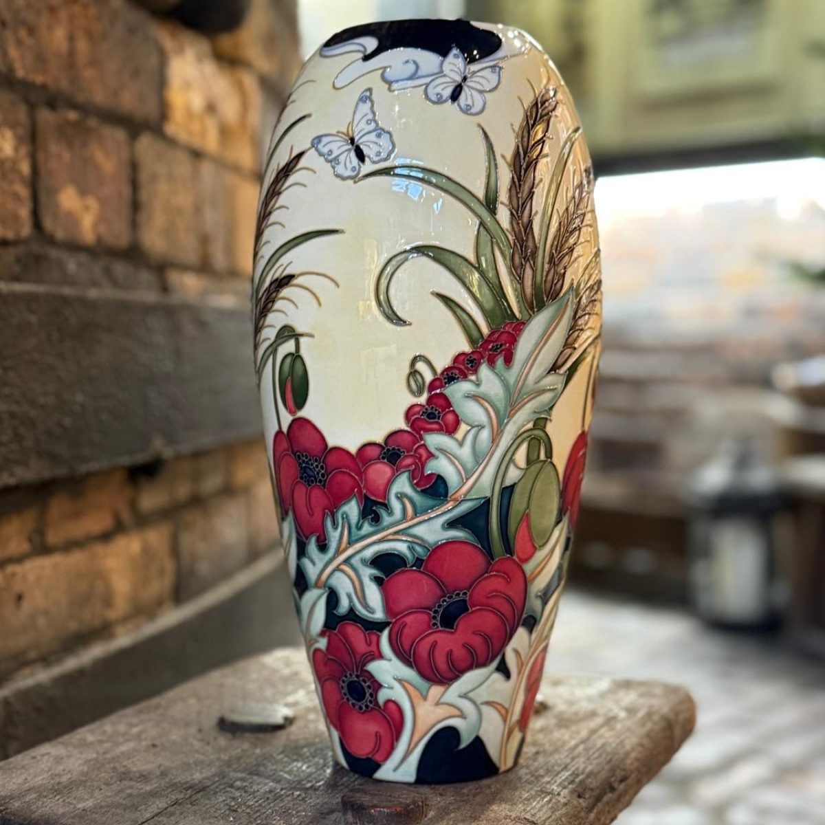 Moorcroft In Flanders Field Vase 101/2 NEW-Goviers