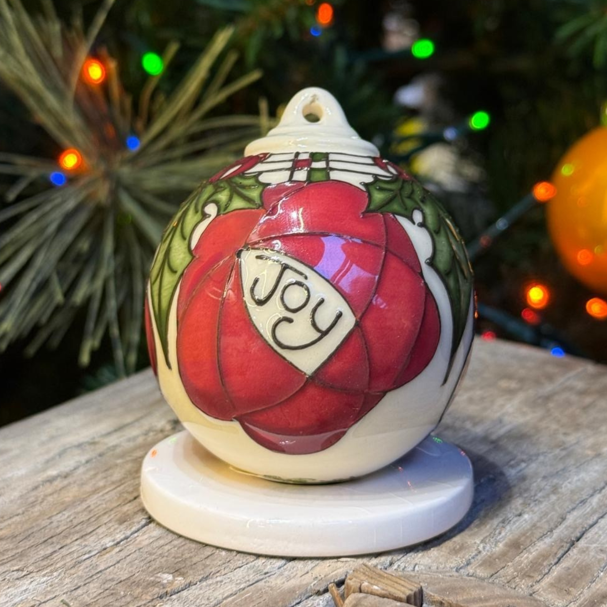 Moorcroft Mackintosh Joy Bauble NEW-Goviers