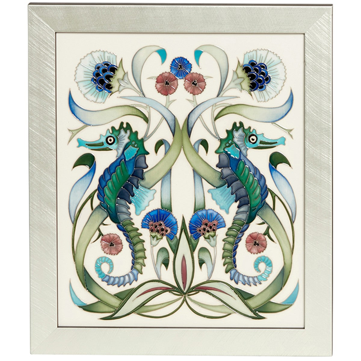 Moorcroft Merhorse Plaque - signed By Will Moorcroft-Goviers