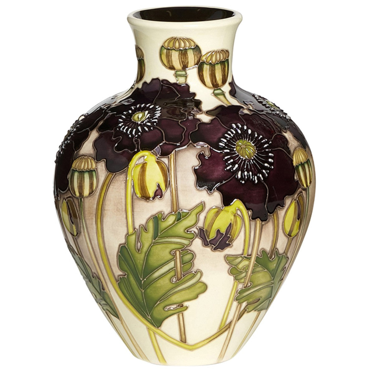 Moorcroft Midnight Poppy Vase-Goviers