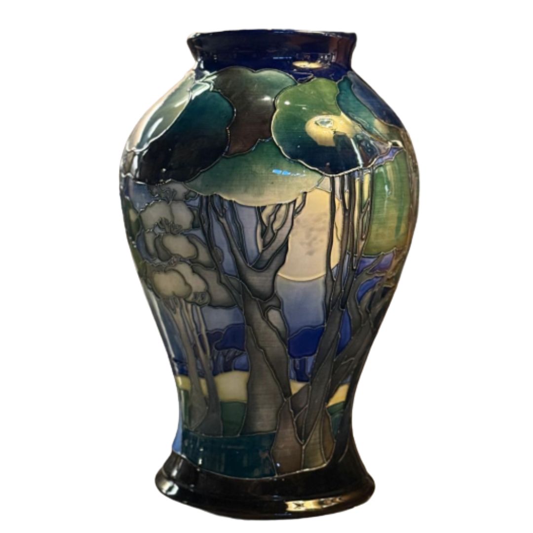 Moorcroft Moonlit Forest Vase 46/12-Goviers