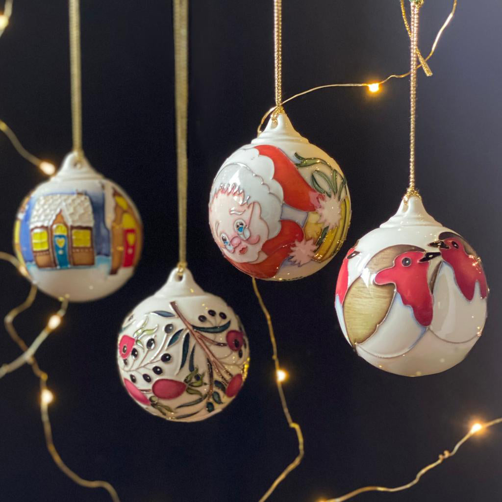 Moorcroft Mrs Christmas Bauble-Goviers