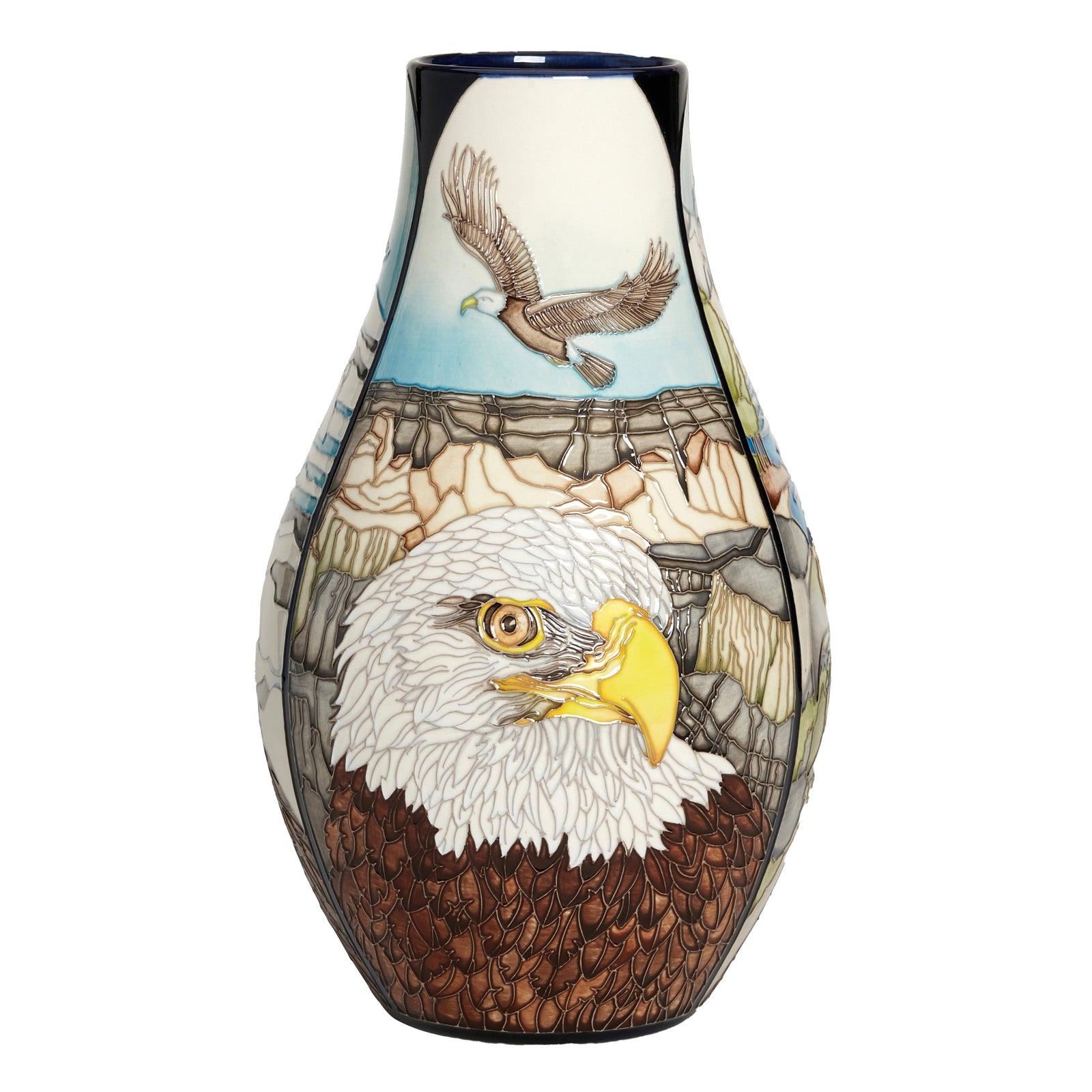 Moorcroft On Eagles Wings Vase-Goviers