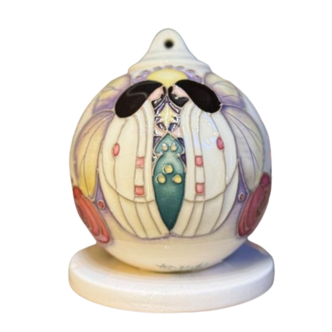 Moorcroft Pair of Angels Bauble NEW-Goviers